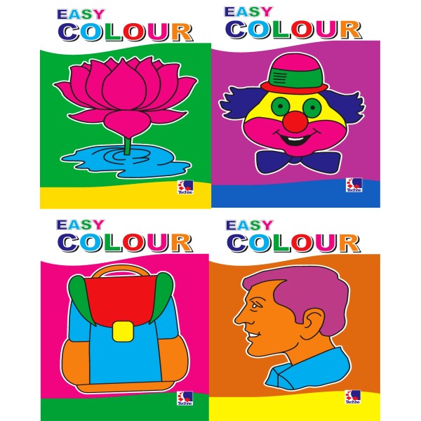 Easy Colour - Mini Colouring Book (Set Of 4 Books) Part 2